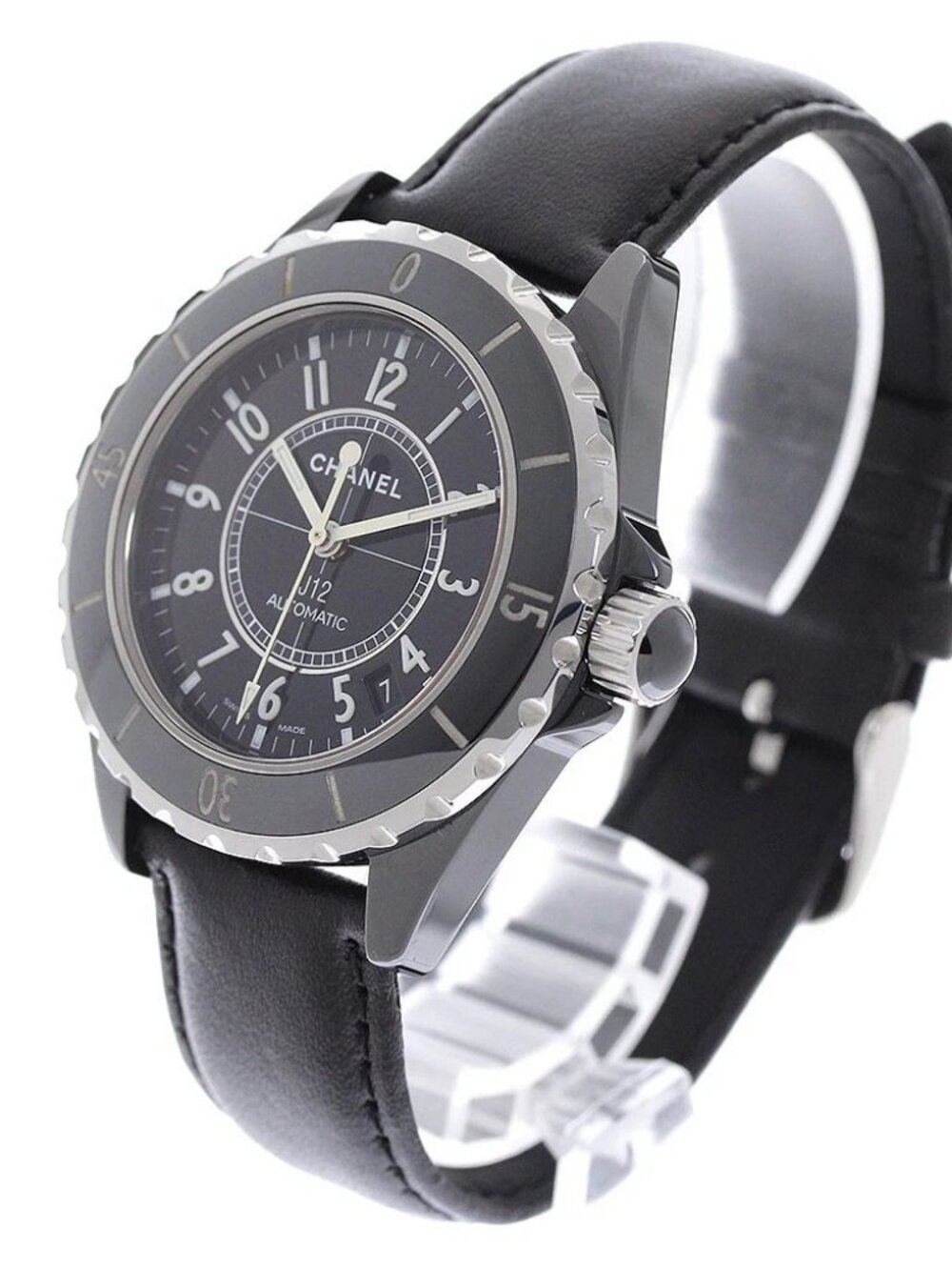 CHANEL J12 38MM H0683 Black ceramic Automatic Men's Watch_965208